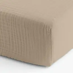 Простирадло на резинці муслін Cosas Beige 200х200х20 см (050Muslin_Beige_200x200x20) - мініатюра 5