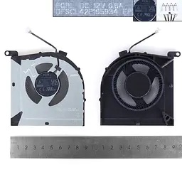 Вентилятор кулер для Lenovo LOQ 15IRH8 16IRH8 Type 82XV 82XW, (12V CPU fan, FQRL DFSCL42P165934) - мініатюра 3