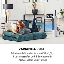 Охолоджувач повітря Klarstein Skytower Grand Smart 480 м3 /год білий (10035816) - мініатюра 9