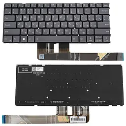 Клавіатура для ноутбука LENOVO (Yoga Pro 7 14ARP8) rus, black, без кадру, підсвічування клавіш