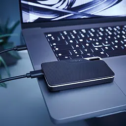 Зовнішній SSD накопичувач Intenso TX100 1TB Grey/Blue (3826460) [174990] - мініатюра 3