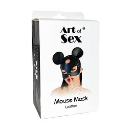 Шкіряна маска мишки Art of Sex - Mouse Mask, колір Червоний - мініатюра 5