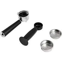 Кавоварка Liberton LCM-2206, Black/Inox, 950W, ріжкова, резервуар для води 1л, ручний капучинатор, приготування 2 чашок одночасно - мініатюра 3