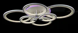 Люстра стельова LED Splendid Ray LK237/2+2+2, 240W, білий, з пультом, сучасний стиль - мініатюра 5