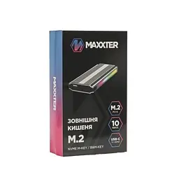 Зовнішня кишеня , Grey, M.2, Type-C 3.1 Gen2 Maxxter teh0028343 - мініатюра 5