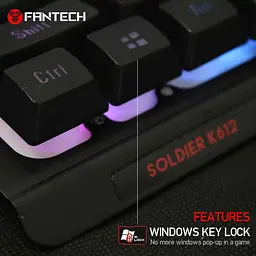 Ігрова клавіатура Fantech Soldier K612 з механічними перемикачами та RGB підсвічуванням (23826-01_829) - мініатюра 9