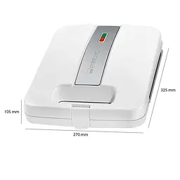 Сендвічниця CLATRONIC ST 3629 White - мініатюра 2