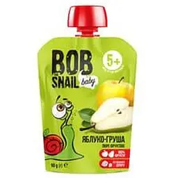Bob Snail пюре дит. яблучно-грушеві 90г 3011 П (4820219343011)