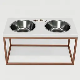 Hollky Base L — миски на підставці для середніх і великих собак (2 × 0,95 л) - мініатюра 3