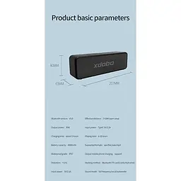 Портативна акустика Xdobo X5 IPX6 DSP 30W - мініатюра 8
