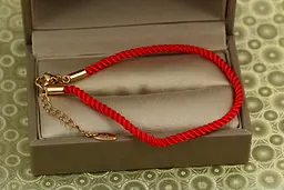 Браслет Xuping Jewelry червона нитка 18 см золотистий