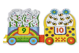 Пазл Same Toy Великий поїзд літер та цифр (2095Ut) - мініатюра 3