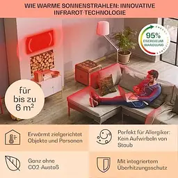 Інфрачервоний обігрівач Klarstein Wonderwall 30 (10032813) - мініатюра 4
