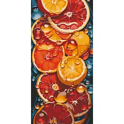 Картина за номерами "Соковитий цитрус" Art Craft 13091-AC 40х80 см