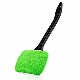 Щітка для миття лобового скла авто EcoKraft з мікрофіброю, для скла та салону, зелена (6934450789014) - мініатюра 4