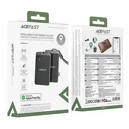 Трекер Acefast S3 Metal Card 100 mAh (2ps) Gray - мініатюра 6