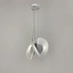 Футуристична люстра у білому корпусі Ø 30 см | Арт. PLP 07-300 | Line F - мініатюра 2
