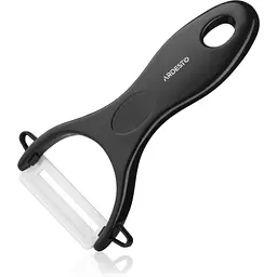 Овочечистка керамічна Ardesto Fresh 13.5×7.8 см чорний (AR8340B) - мініатюра 3