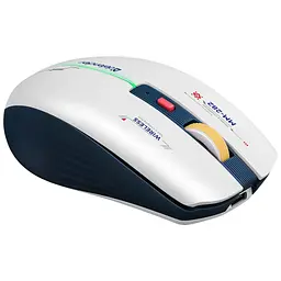 Мишка Defender Dila MM-282 Wireless White/Blue (52282) - мініатюра 2