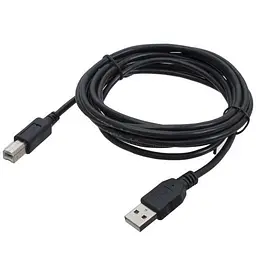 Кабель USB 2.0 AM - USB BM, 3 м, чорний, Patron (PN-AMBM-30)