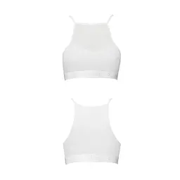 Спортивний топ з прозорою вставкою Passion PS006 TOP XL, white - мініатюра 4