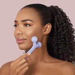 Електронний звуковий ролик для обличчя GESKE Sonic Facial Roller 4 в 1 фіолетовий - мініатюра 6