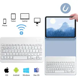 Чохол до планшета BeCover with keyboard Apple iPad Pro 13" M4 2024 Light Blue (713005) - мініатюра 6