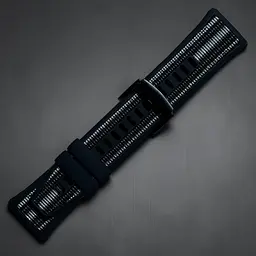 Силіконовий ремінець Primolux Nylon Silicone для смарт-годинника Huawei Watch GT 6 Pro 46mm - Black Silver - мініатюра 7
