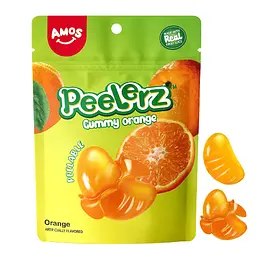 Желейні цукерки Amos Peelerz Peelable Gummy Orange 170г - мініатюра 2