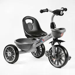 Велосипед 3-х колісний Best Trike колеса EVA переднє 12’’, заднє 10’’, сталева рама, фара з муз. та св., 1 пісня укр. та 2 англ., 2 кошики, в кор.
