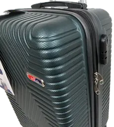 Мала пластикова валіза на колесах 45L Polo смарагдова GD sum0028685 - мініатюра 6