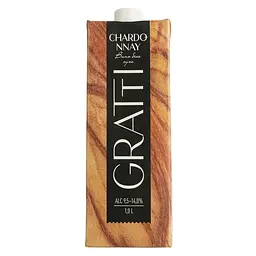 Вино Gratti Chardonnay біле сухе 1 л - мініатюра 2