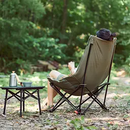 Стілець складаний Naturehike CNK2450JJ020, оливковий зелений - мініатюра 3