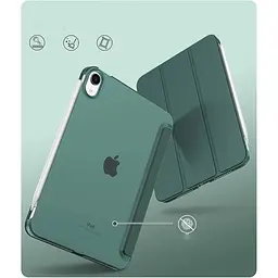 Чохол-книжка BeCover Tri Fold Hard для Apple iPad Mini 7 2024 Dark Green (712451) - мініатюра 2