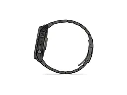 Смарт-годинник Garmin Fenix 7X Sapphire Solar C. Grey DLC Titanium w. Carbon Grey DLC Vented T. Band (010-02541-27) - мініатюра 2