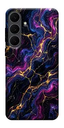 TPU чехол Demsky Purple space marble для Samsung Galaxy S25 FE