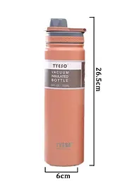 Термопляшка Tyeso 750 мл з нержавіючої сталі для кави води pink - мініатюра 3