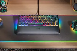 Клавіатура BlackWidow V4 75% RGB 83key Mechanical Tactile Switch GEN-3, USB-A, EN, чорний Razer teh0013910 - мініатюра 3