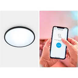 Стельовий світильник WiZ LED Ceiling SuperSlim Black [929002685201] [104549] - мініатюра 4