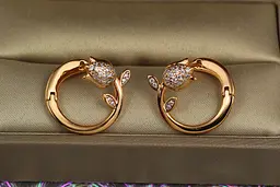 Сережки Xuping Jewelry бутон тюльпана 1.8 см золотисті - мініатюра 2