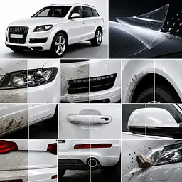 Антигравійна захисна бронеплівка за лекалами для Audi Q7 4L 2005-2015 - повний кузов - мініатюра 3