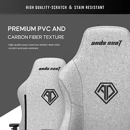 Ігрове крісло Anda Seat Phantom 3 XL Fabric Gray (AD18XL-52-G-F-G01) - мініатюра 9