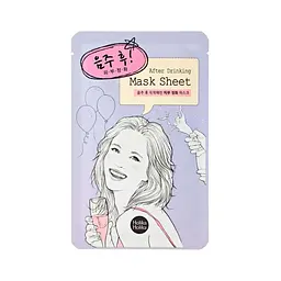 Маска тканинна для обличчя Holika Holika After Drinking Mask Sheet після вечірки