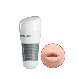 Мастурбатор Pretty Love Kitty Mouth Flesh, 20.5 см (тілесний) - мініатюра 4