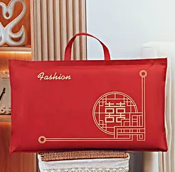 Подарункова сумка-чохол Fashion на блискавці з ручками (червона) 86×60 см KT7007311