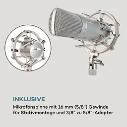 Конденсаторний USB-мікрофон Auna MIC-920 USB (10034262) - мініатюра 5
