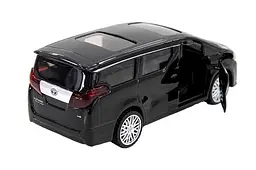 Іграшковий мікроавтобус металевий Toyota Alphard чорний TechnoDrive - мініатюра 2