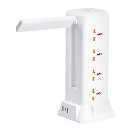 Мережевий фільтр-подовжувач TOWER 12 розеток LED-лампа 3USB + 1PD 2,8 метра Yiwu HP-5-9MF - мініатюра 13