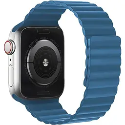 Ремінець силіконовий Hoco iWatch WA07 magnetic 38/40/41 mm синій