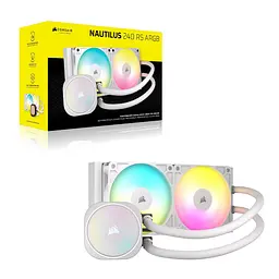 Система водяного охолодження Corsair Nautilus 240 RS ARGB White (CW-9060094-WW) - мініатюра 10